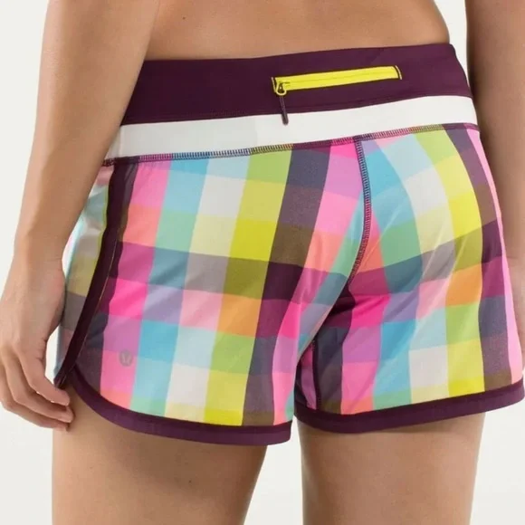 Lululemon Groovy Run Shorts - Sea Check Multi - Picture 3 of 8